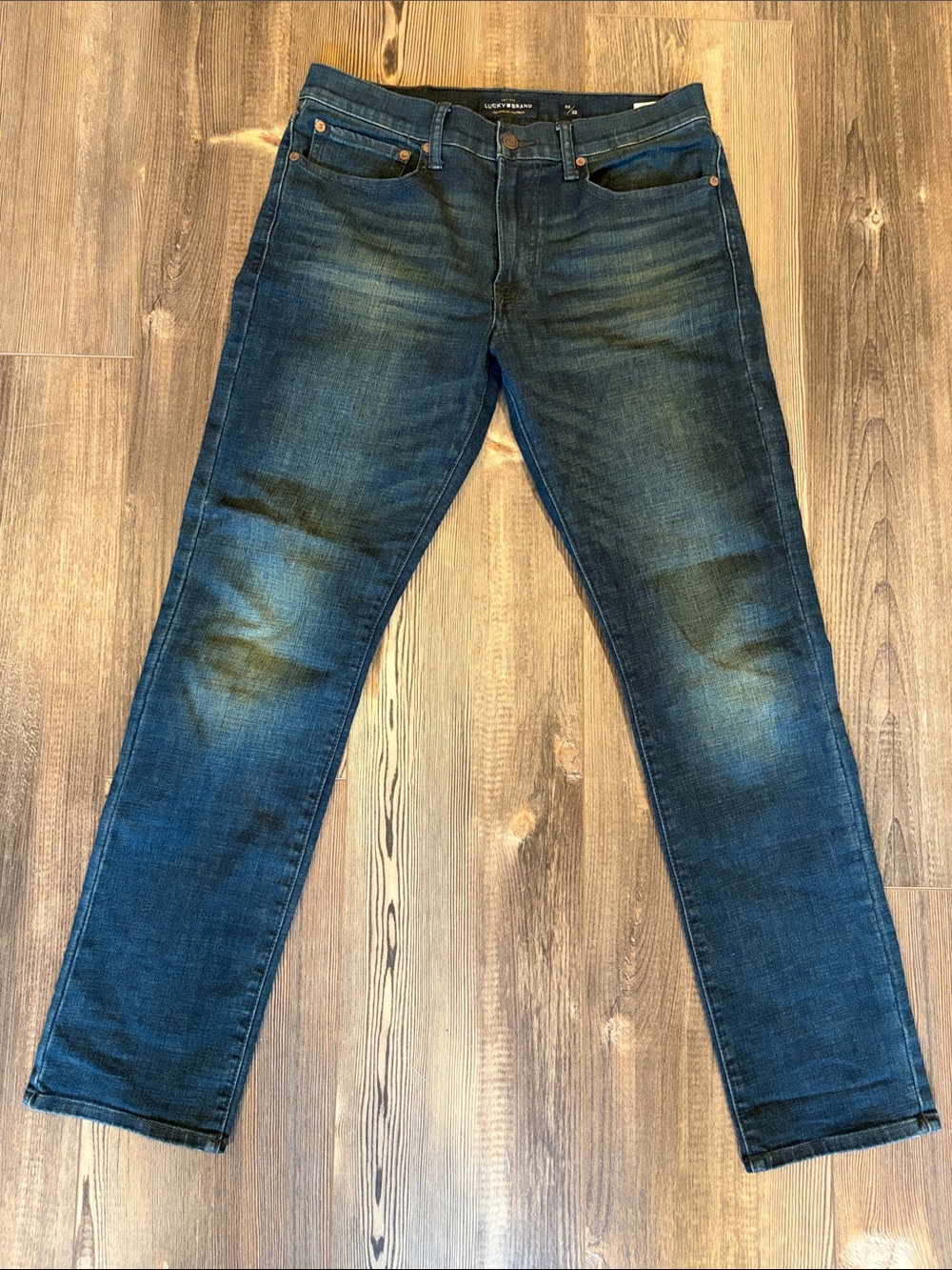 Lucky Brand Men's Slim Straight Jeans - Dark Blue
